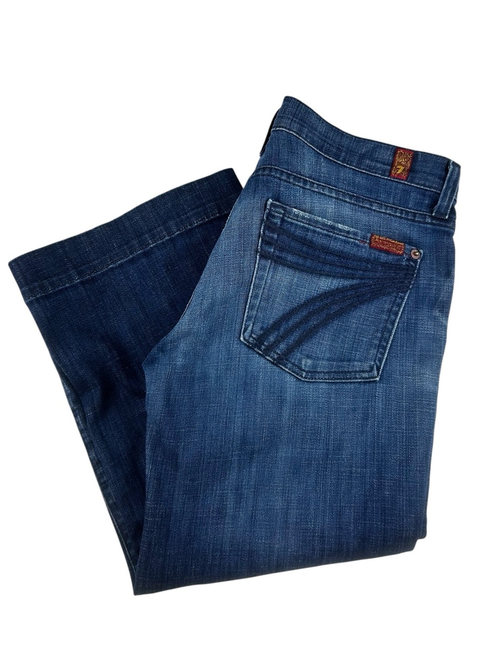 7 For All Mankind Crop Dojo Jeans Size 27 Y2K